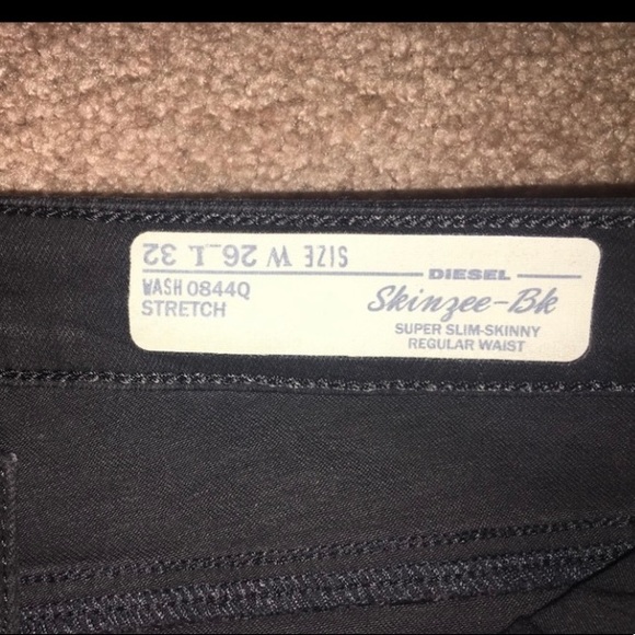 DIESEL Metallic finish Skinzee-Bk jeans - Picture 3 of 4